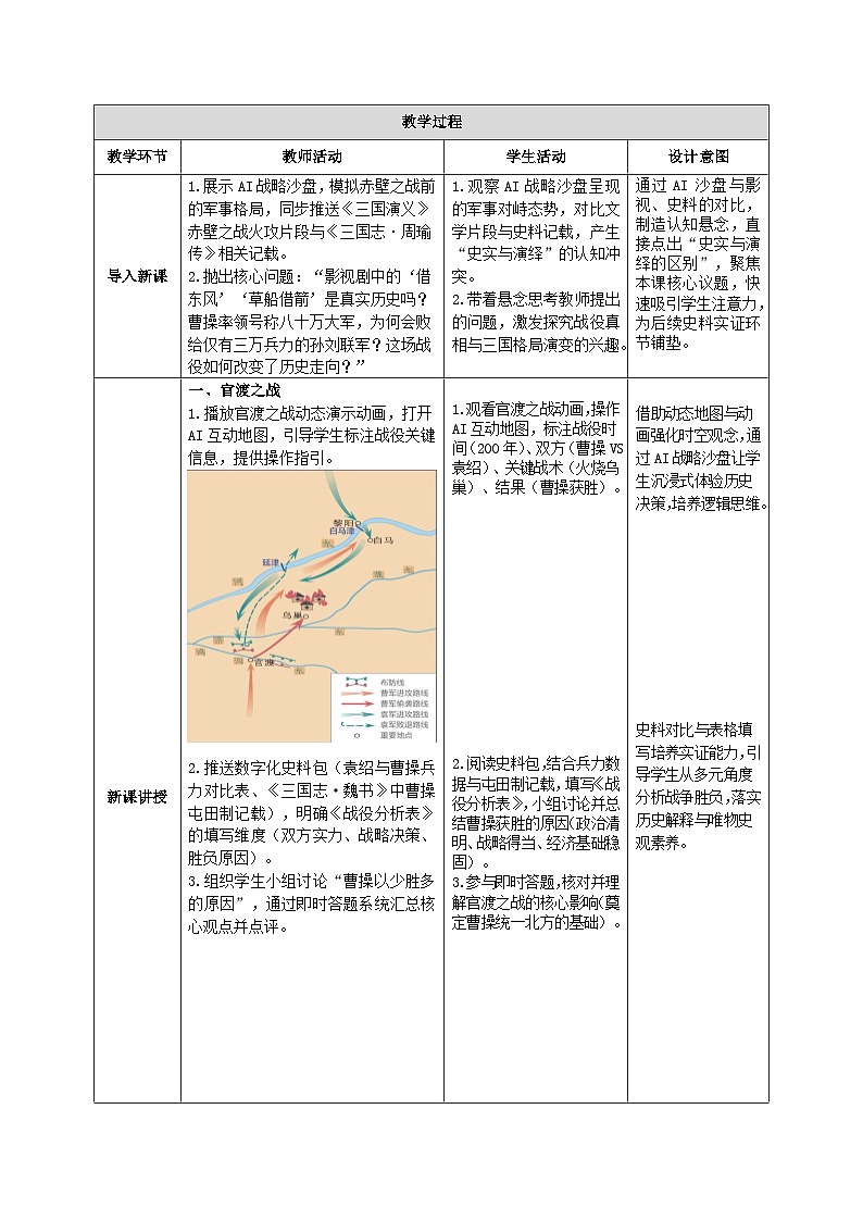 4.16 三国鼎立教学设计（智慧课堂新教案表格式）-2025-2026学年人教版（新课标）历史七年级上册第2页