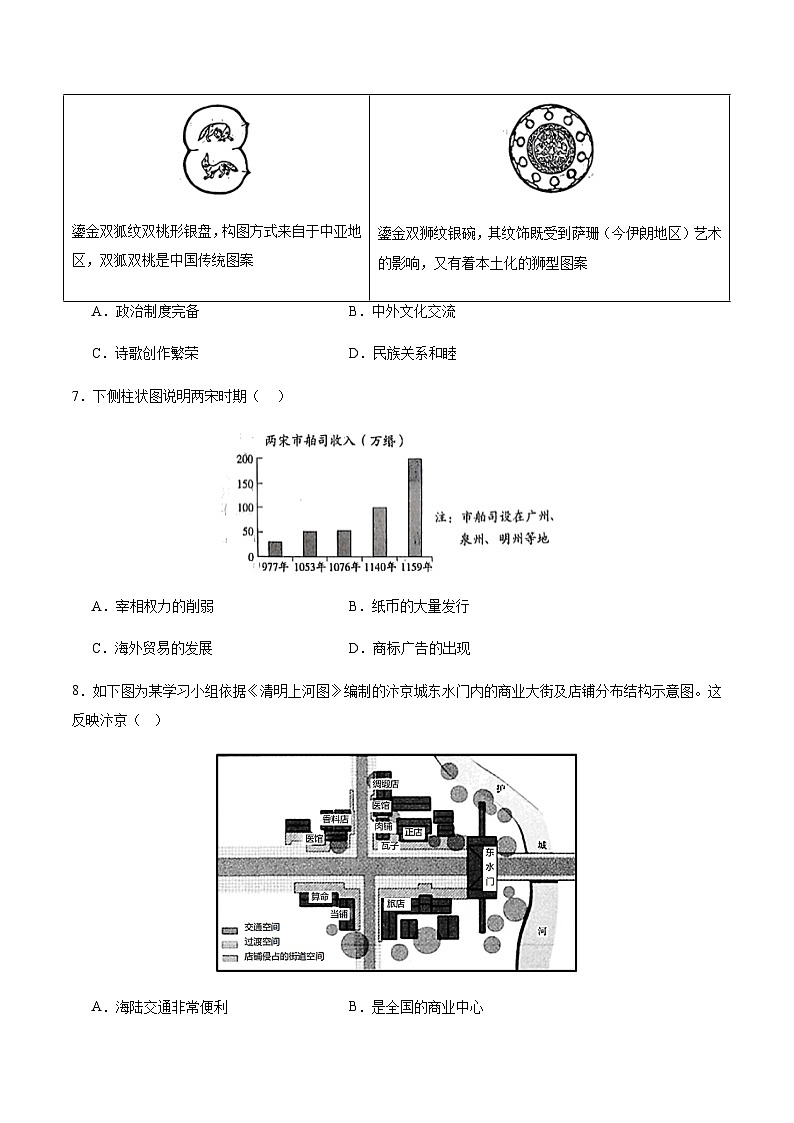 2024年中考历史（福建）第二次模拟考试（含答案）第3页