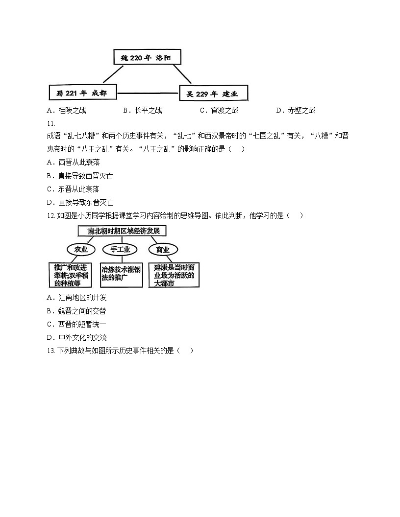 辽宁省大连市中山区2025_2026学年七年级上学期期末历史试题（文字版，含答案）第3页