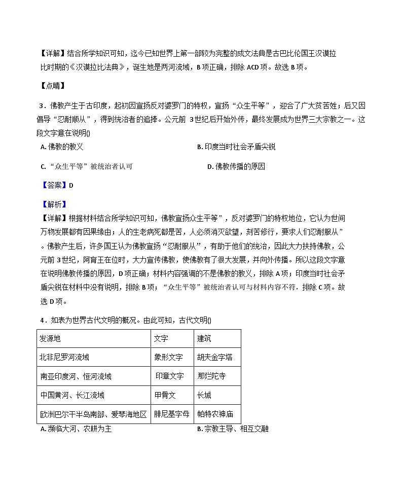 安徽省六安市金寨县部分学校2025-2026学年九年级上学期1月期末历史试题(解析版)第2页