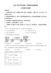 陕西省渭南市合阳县2025-2026学年九年级上学期1月期末历史试题(试卷+解析)