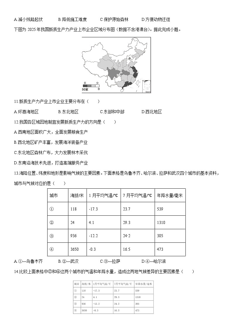 2025-2026学年浙江省宁波市南三县八年级联考八年级上学期1月期末历史与社会试卷（学生版）第2页
