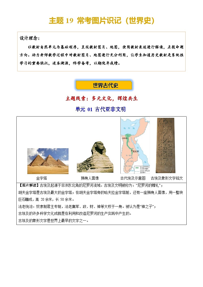 2026学年中考历史一轮复习——常考图片识记练习(世界史)第1页