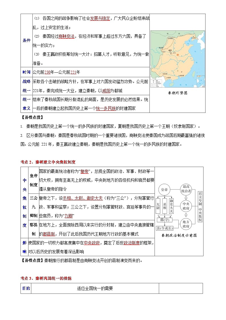 2026学年中考历史一轮复习——秦汉三国两晋南北朝时期练习（含答案）第3页