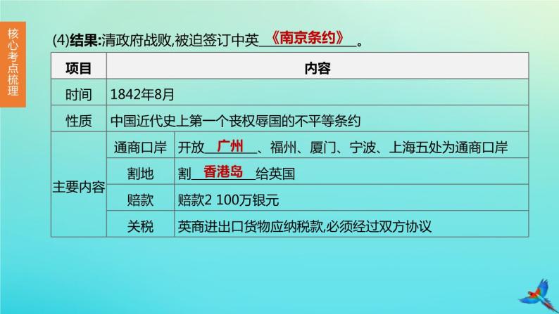 全国版2020中考历史复习方案第二部分中国近代史第08课时中国开始沦为半殖民地半封建社会近代化的早期探索与民族危机的加剧课件06