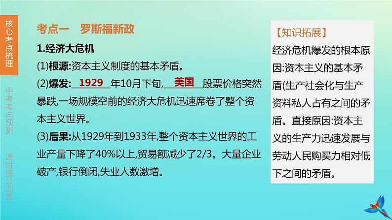 北京专版 中考历史复习方案第01篇第三部分世界史第25课时经济大危机和第二次世界大战课件03