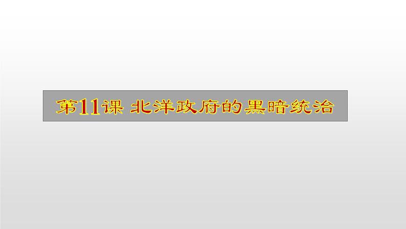 人教部编版八年级历史上册第11课 北洋政府的黑暗统治31张PPT05