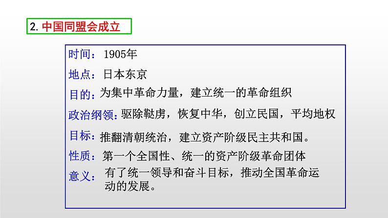 人教部编版八年级历史上册第9课  辛亥革命第3页