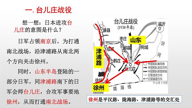 人教部编版八年级历史上册第20课  正面战场的抗战38张PPT07