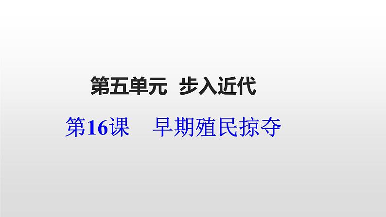 人教部编版九年级历史上册第16课　早期殖民掠夺 课件07