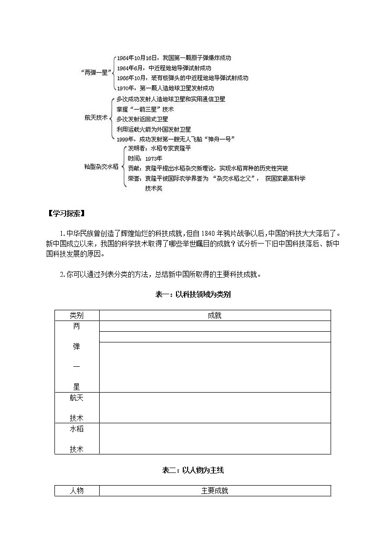 第17课 科学技术的成就(一) 学案02