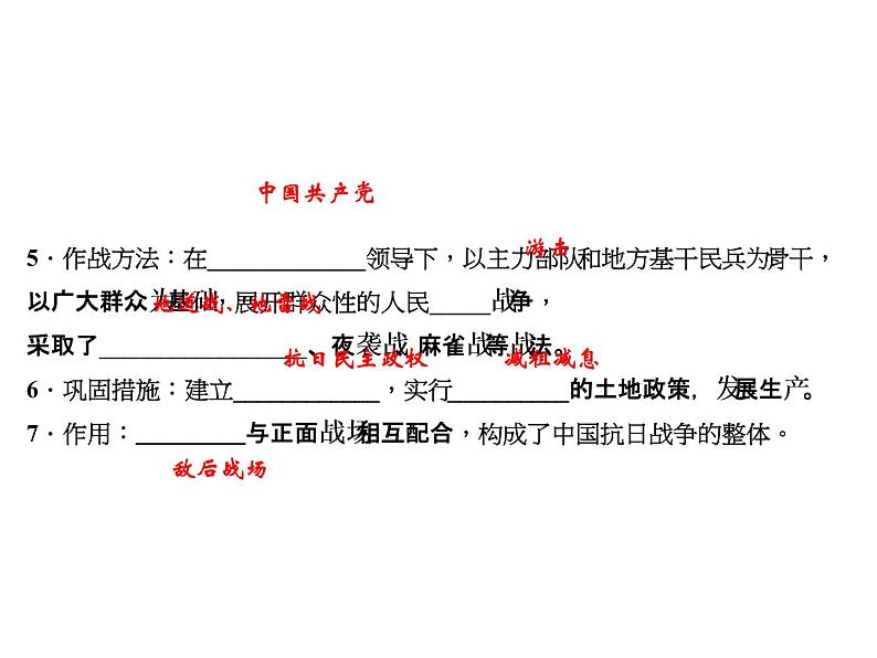 第21课　敌后战场的抗战共22张PPT第5页