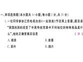 2018年秋八年級歷史（安徽專版）上冊課件：第一單元檢測卷
