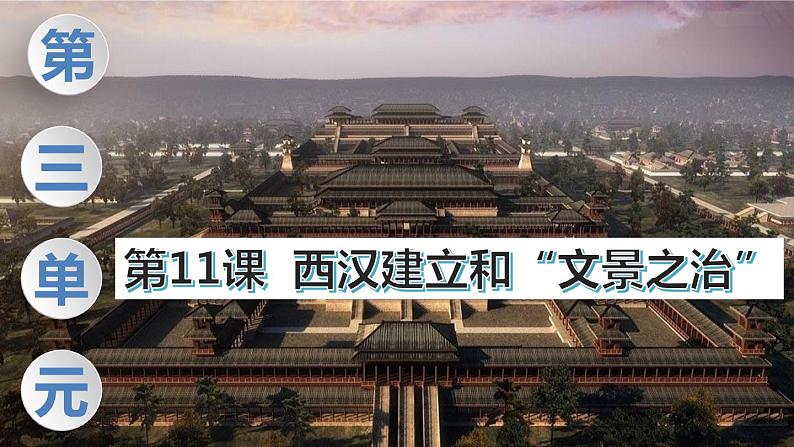 第11课 西汉建立和 “文景之治” PPT课件（含素材）01