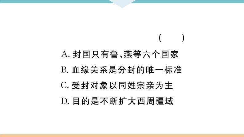 七年级上册期末历史复习 专题一  中国古代的政治制度与社会变革 练习课件05