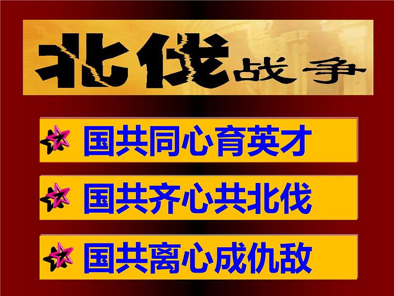 人教部编版历史八年级上册第五单元第15课北伐战争（共47张PPT)课件05