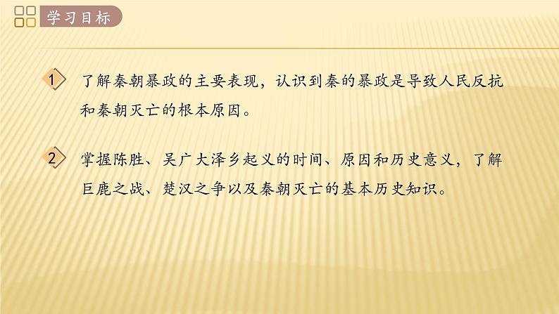 2020年秋人教部编版七年级历史上册第10课 秦末农民大起义（共25张PPT）课件02