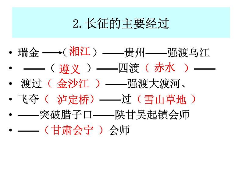 人教部编版历史八年级上册第17课 中国工农红军长征（共49张PPT)课件第8页