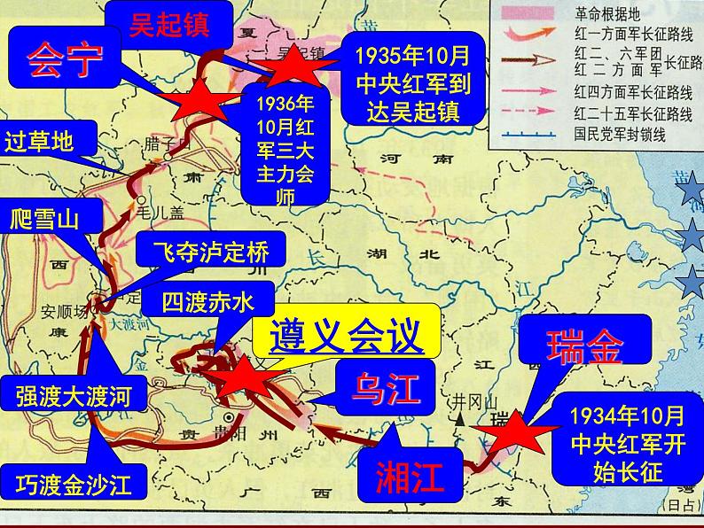 人教部编版历史八年级上册第五单元第17课中国工农红军长征  29张PPT课件08