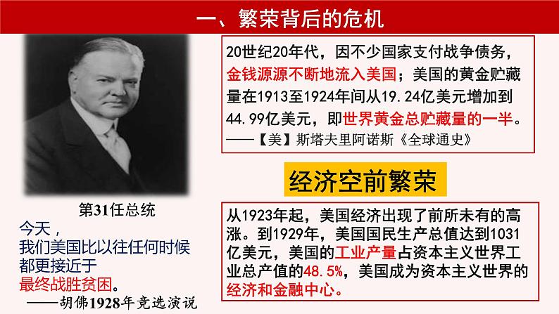 人教部编版 九年级下册历史第四单元  第13课 罗斯福新政 33PPT03