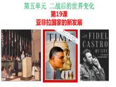 人教部编版九年级历史下册第五单元 第19课 亚非拉国家的新发展 （26张）PPT课件