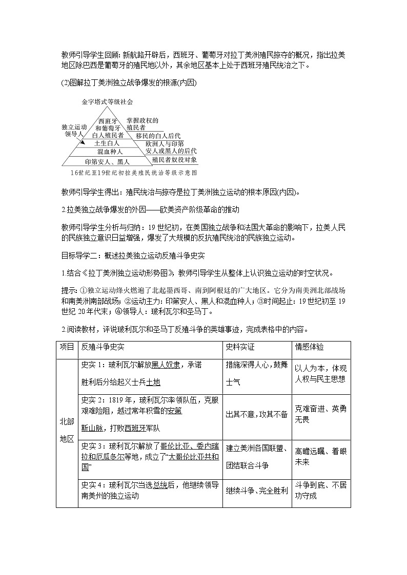 部编版历史九年级下册第1课  殖民地人民的反抗斗争 教案02