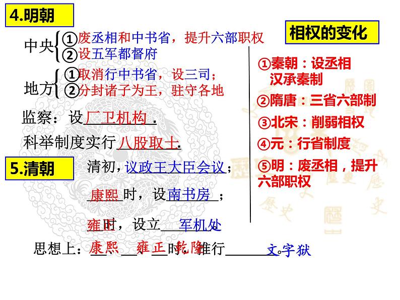 人教版七年级下册历史期末复习课件08