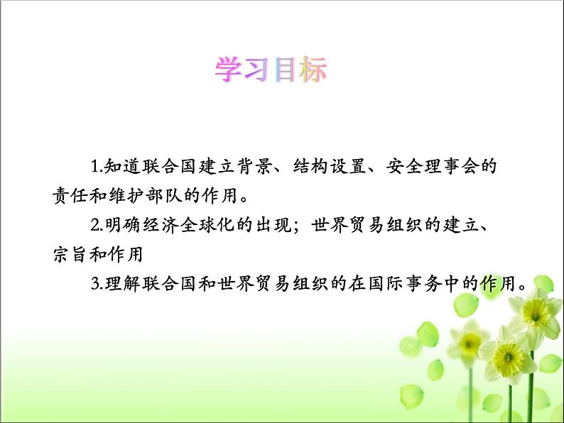 人教版九年级历史下册第六单元20联合国与世界贸易组织课件（共45张PPT）05