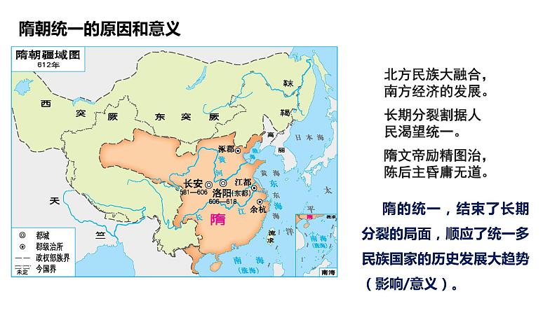 2020——2021学年部编版历史七年级下册第一单元第1课隋朝的统一与灭亡31张PPT06