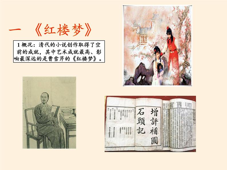 2020-2021学年七年级历史部编版下册第21课 清朝前期的文学艺术课件（27张PPT）第3页