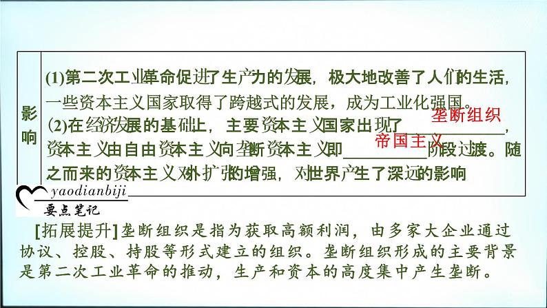 2021春中考历史一轮专题复习课件：世界近代史第26课《第二次工业革命和近代科学文化》07