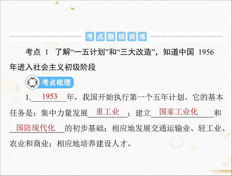 2021年广东省中考历史一轮复习课件：第一篇 教材梳理之中国现代史 （6份打包）06