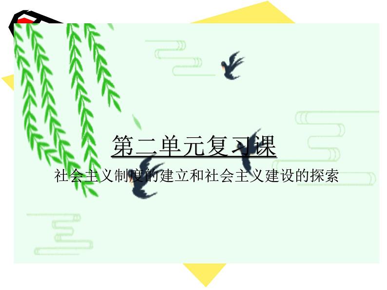 2020——2021学年部编版八年级历史下册第二单元社会主义制度建立和社会主义建设的探索复习课（20张PPT）第2页