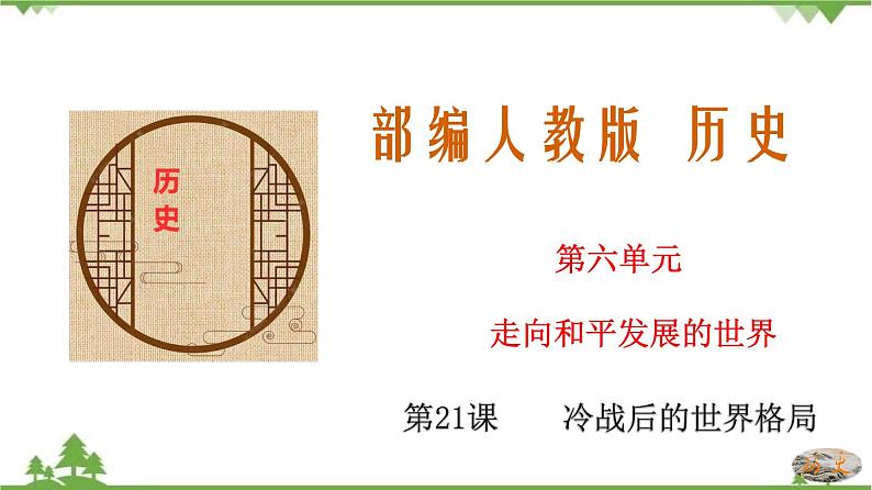 第21课  冷战后的世界格局-2020-2021学年九年级历史下册同步课件（部编版）01