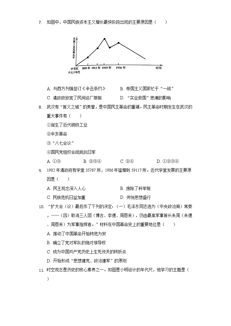 2020年内蒙古鄂尔多斯市中考历史试卷02