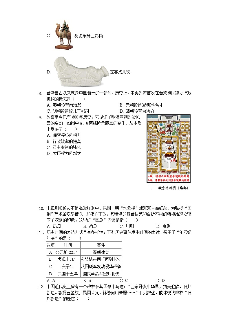 2020年四川省成都市中考历史试卷02