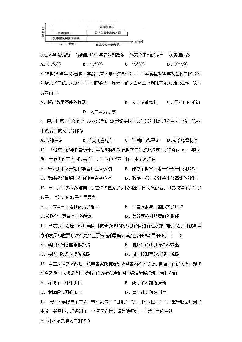 2021年江苏省常州市新北区中考一模历史试题（word版 含答案）02