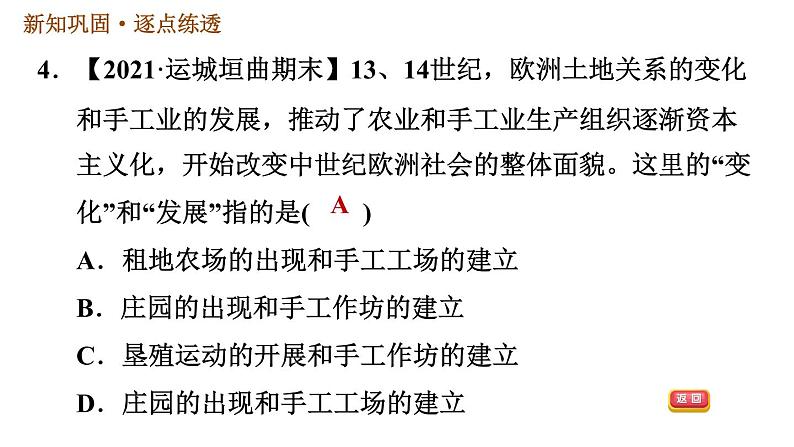 人教版九年级上册历史课件 第5单元 第13课　西欧经济和社会的发展第7页