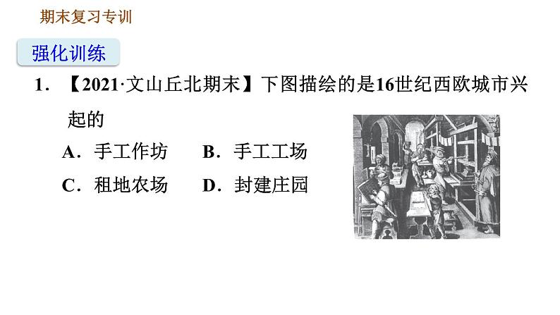 人教版九年级上册历史课件 专项训练 专项一　选择题题型专项第8页