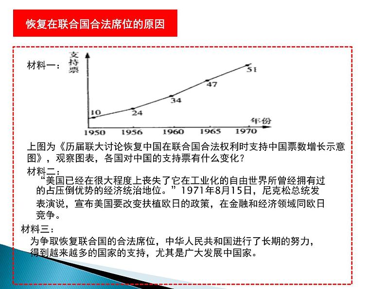 人教部编版历史八年级下册外交事业的发展课件三第7页