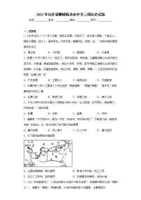 2021年山东省聊城临清市中考三模历史试题（word版 含答案）