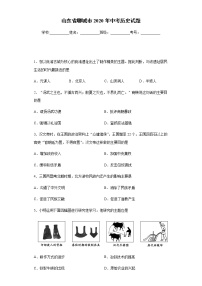 2020年山东省聊城市中考历史试题