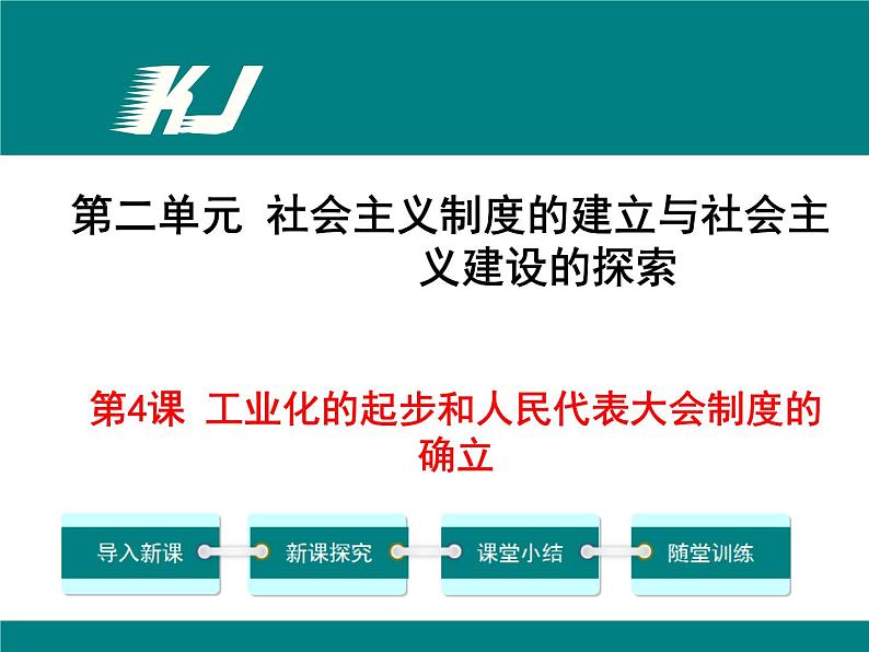 第4课 工业化的起步和人民代表大会制度的确立第1页