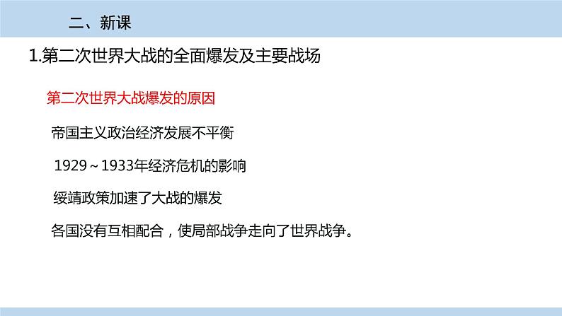 人教版历史九年级下册  第15课《第二次世界大战》PPT课件第3页