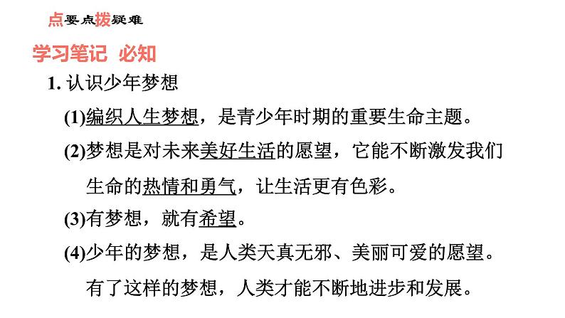 人教版七年级上册道德与法治课件 第一单元 第一课 第2课时　少年有梦第2页