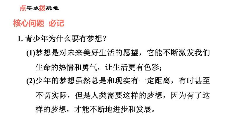 人教版七年级上册道德与法治课件 第一单元 第一课 第2课时　少年有梦第6页