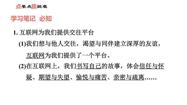 人教版七年级上册道德与法治课件 第二单元 第五课 第2课时　网上交友新时空02