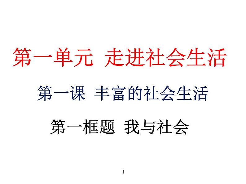 人教版道德与法治八年级上册 1.1 我与社会  课件（16张PPT）01