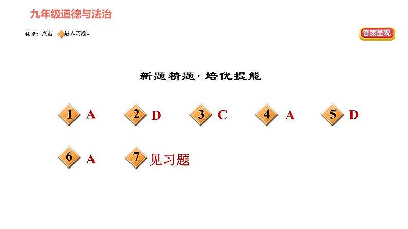 人教版（河北专版）九年级下册道德与法治课件 第3单元 第7课 第1课时 回望成长第3页