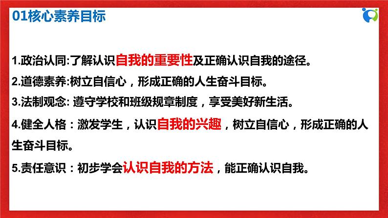 【核心素养目标】人教部编版道德与法治七年级上册1.3.1《认识自己》课件PPT+教案+练习（精品）03